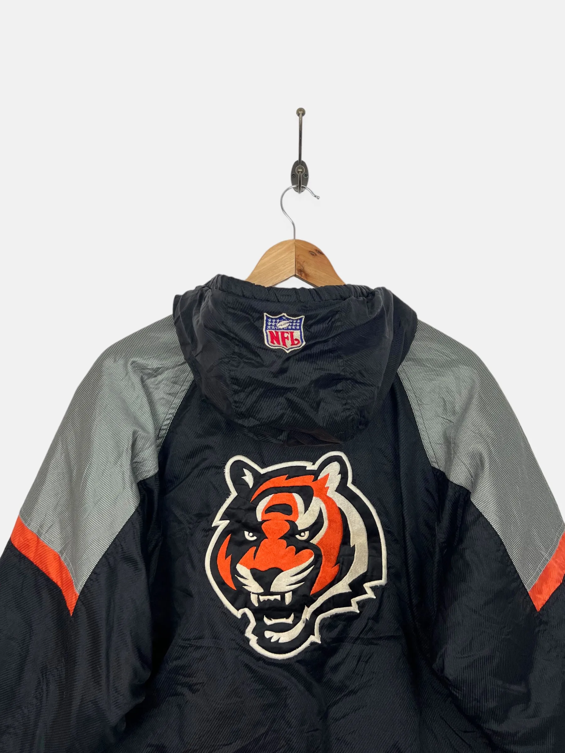 90's Cincinnati Bengals Starter NFL Embroidered Vintage Puffer Jacket Size 6