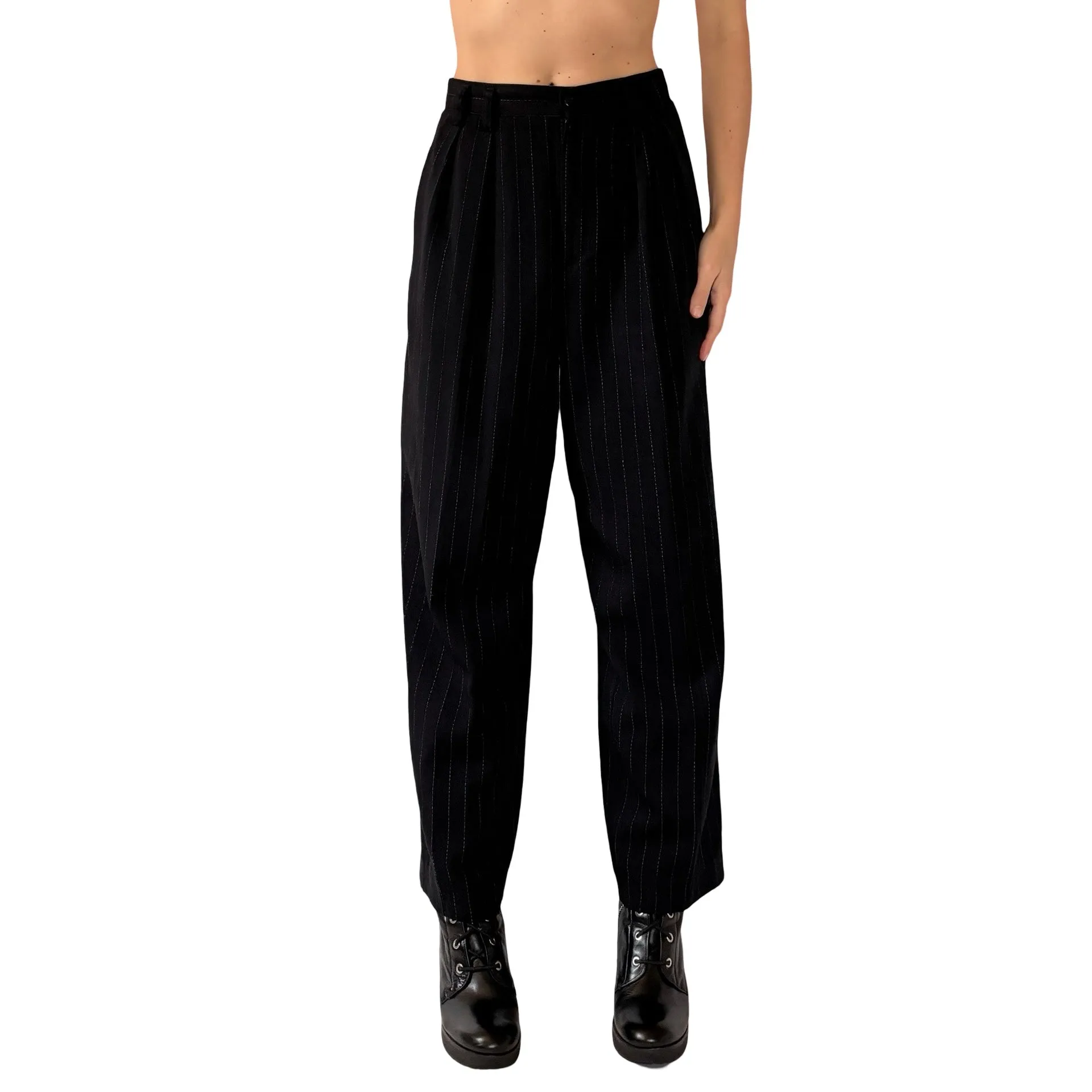 90s Pinstripe Trousers (S)