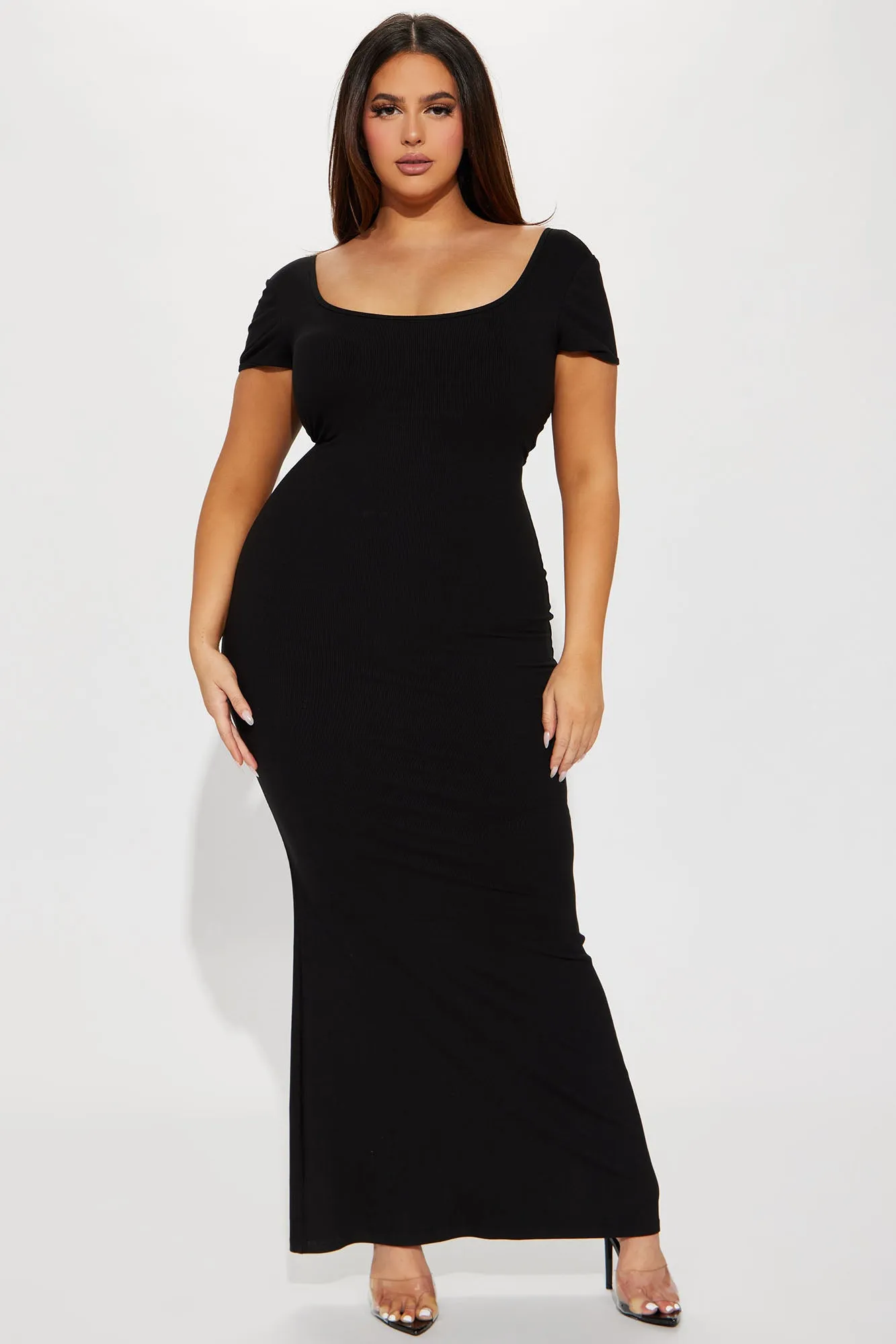 Adriana Shapewear Maxi Dress - Black