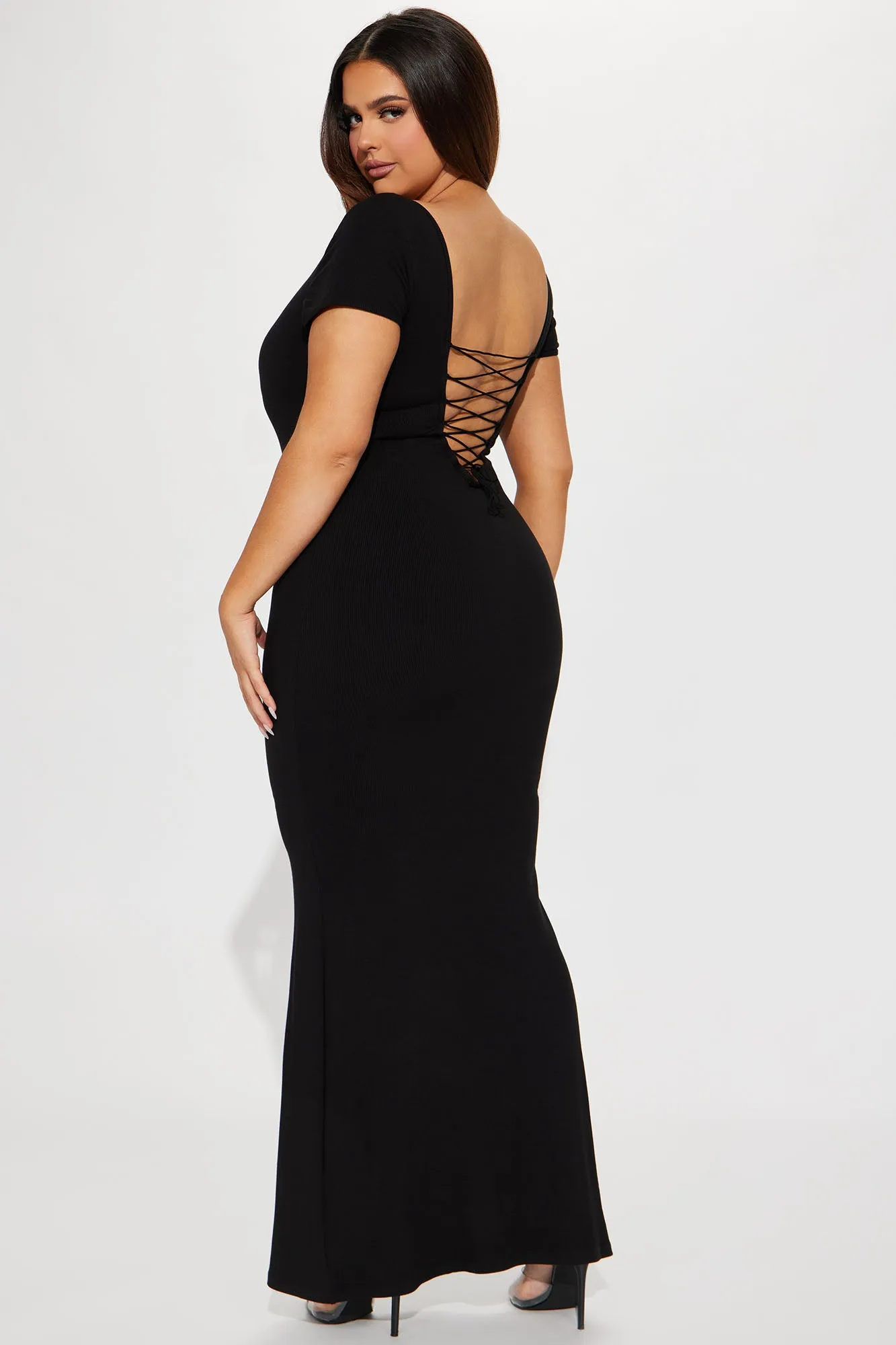 Adriana Shapewear Maxi Dress - Black