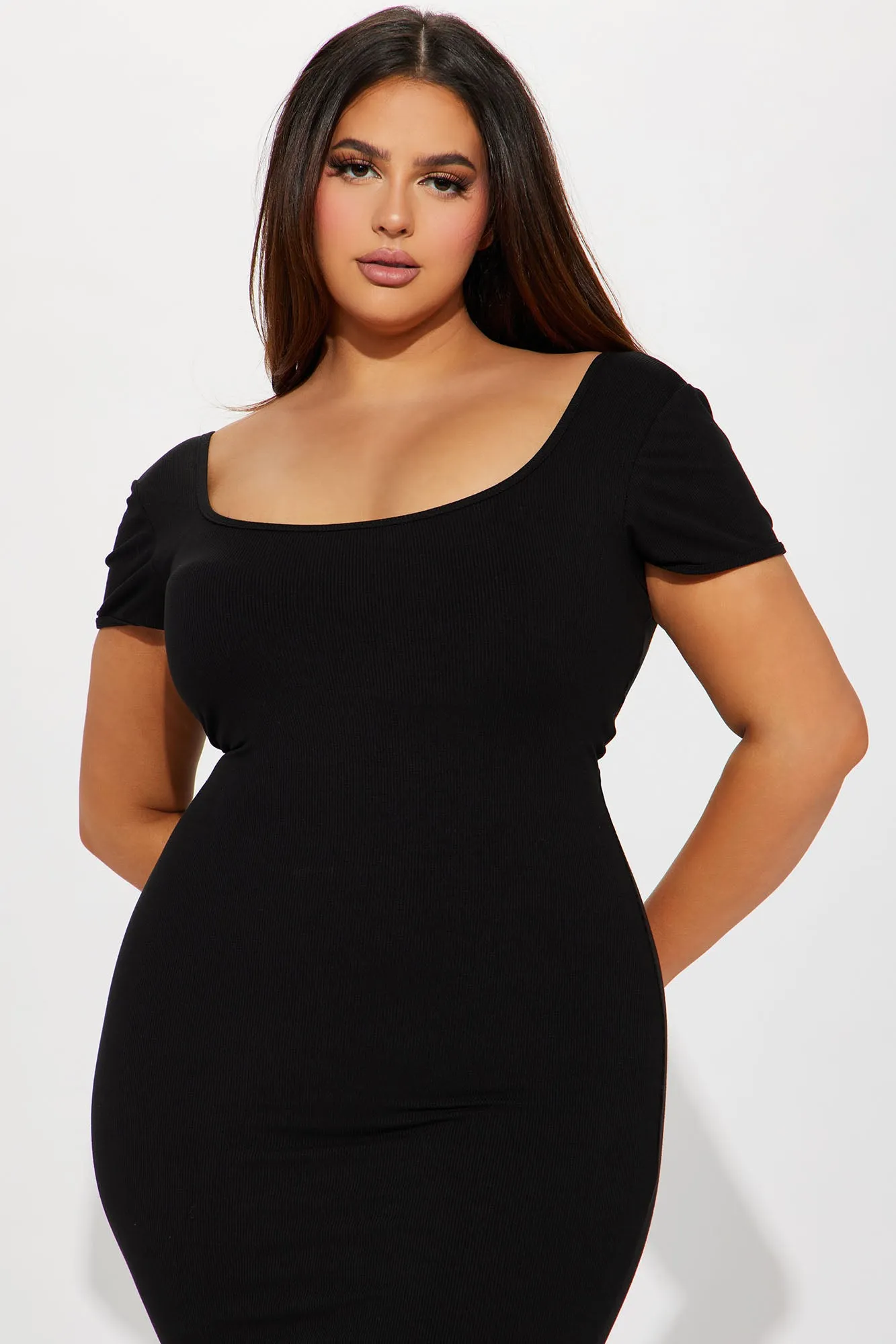 Adriana Shapewear Maxi Dress - Black