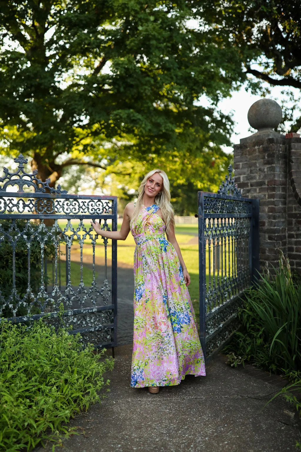 Alane Halter Maxi - Painterly Landscape