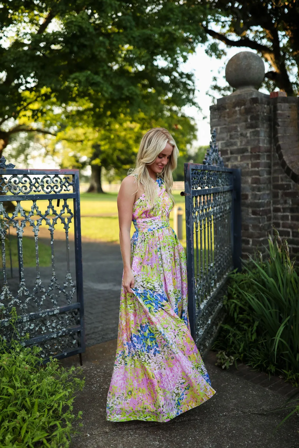 Alane Halter Maxi - Painterly Landscape