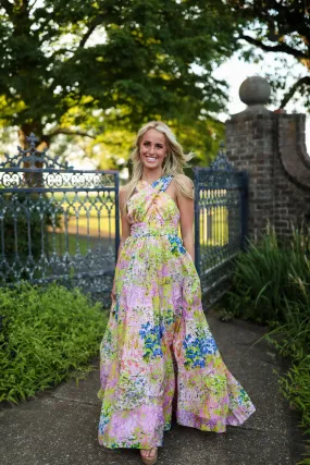 Alane Halter Maxi - Painterly Landscape