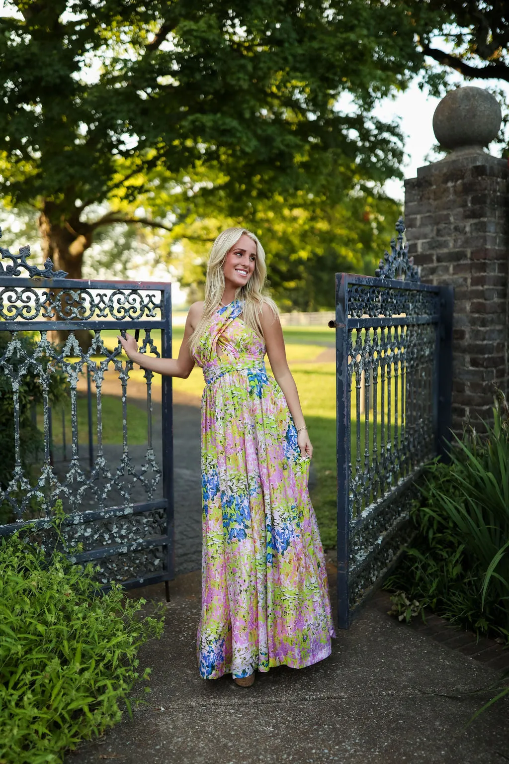 Alane Halter Maxi - Painterly Landscape