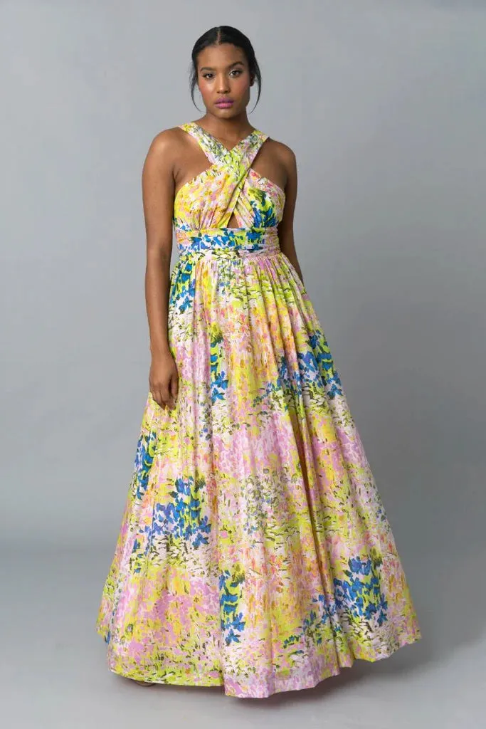 Alane Halter Maxi - Painterly Landscape