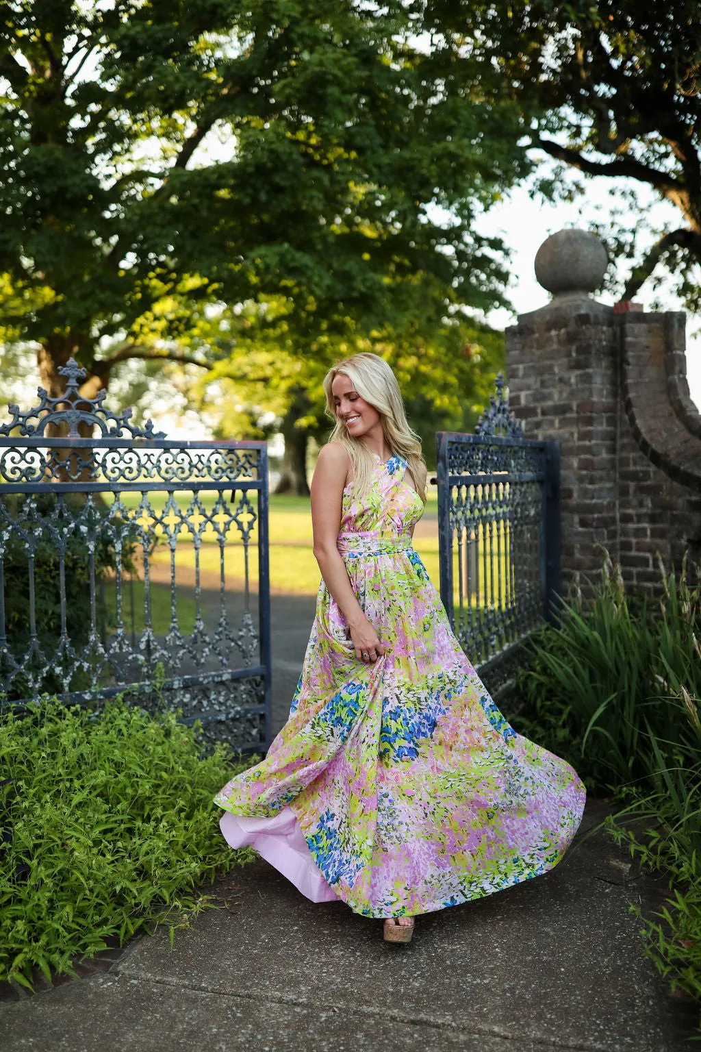 Alane Halter Maxi - Painterly Landscape