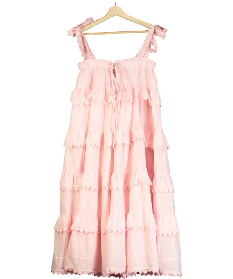 ALB Anne Louise Pink Phi Phi Maxi Dress UK 8