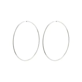 APRIL recycled maxi hoop earrings silver-plated