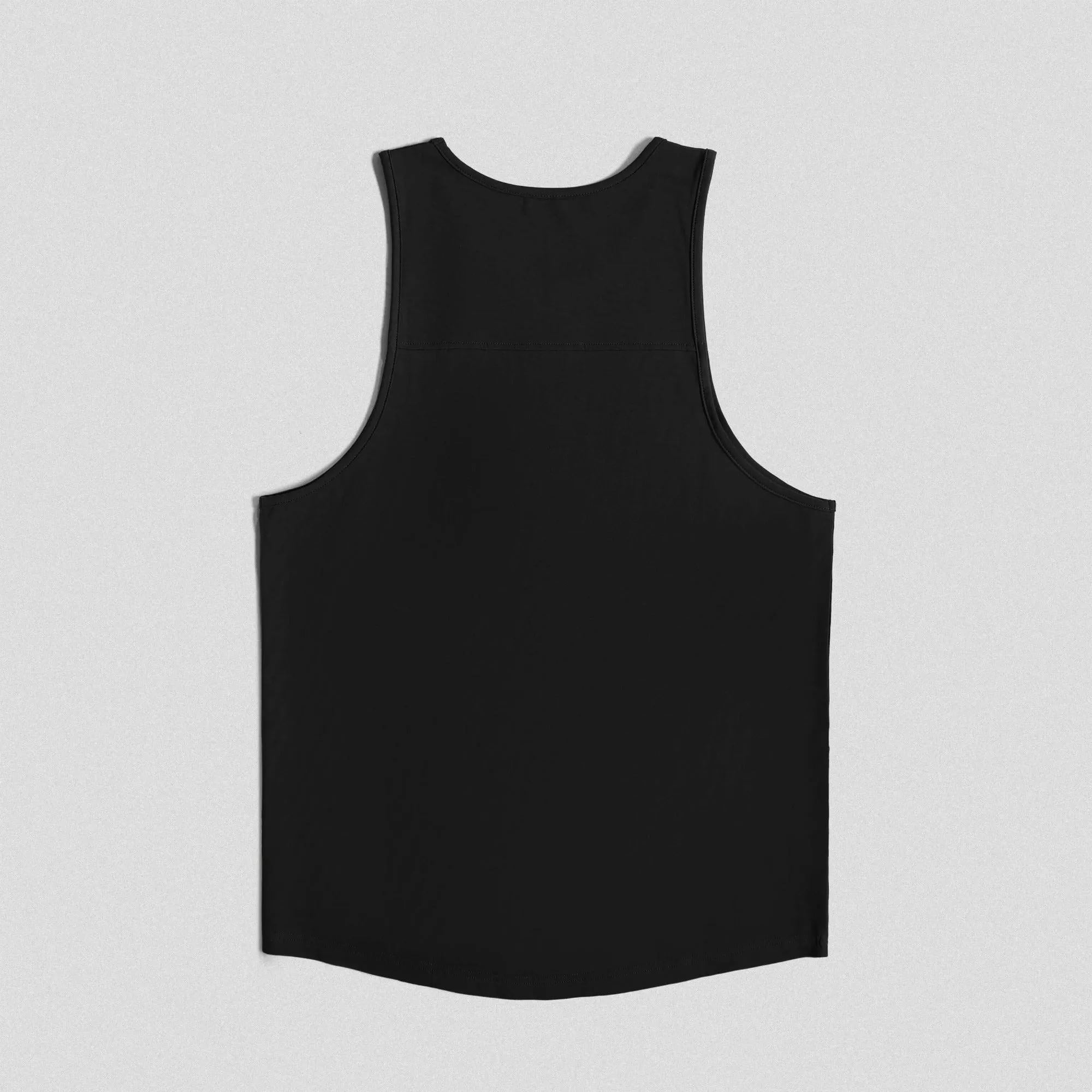 Ascend Scoop Hem Tank - Black/White