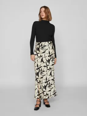 ASTRID MIDI SKIRT (BIRCH/BLACK)