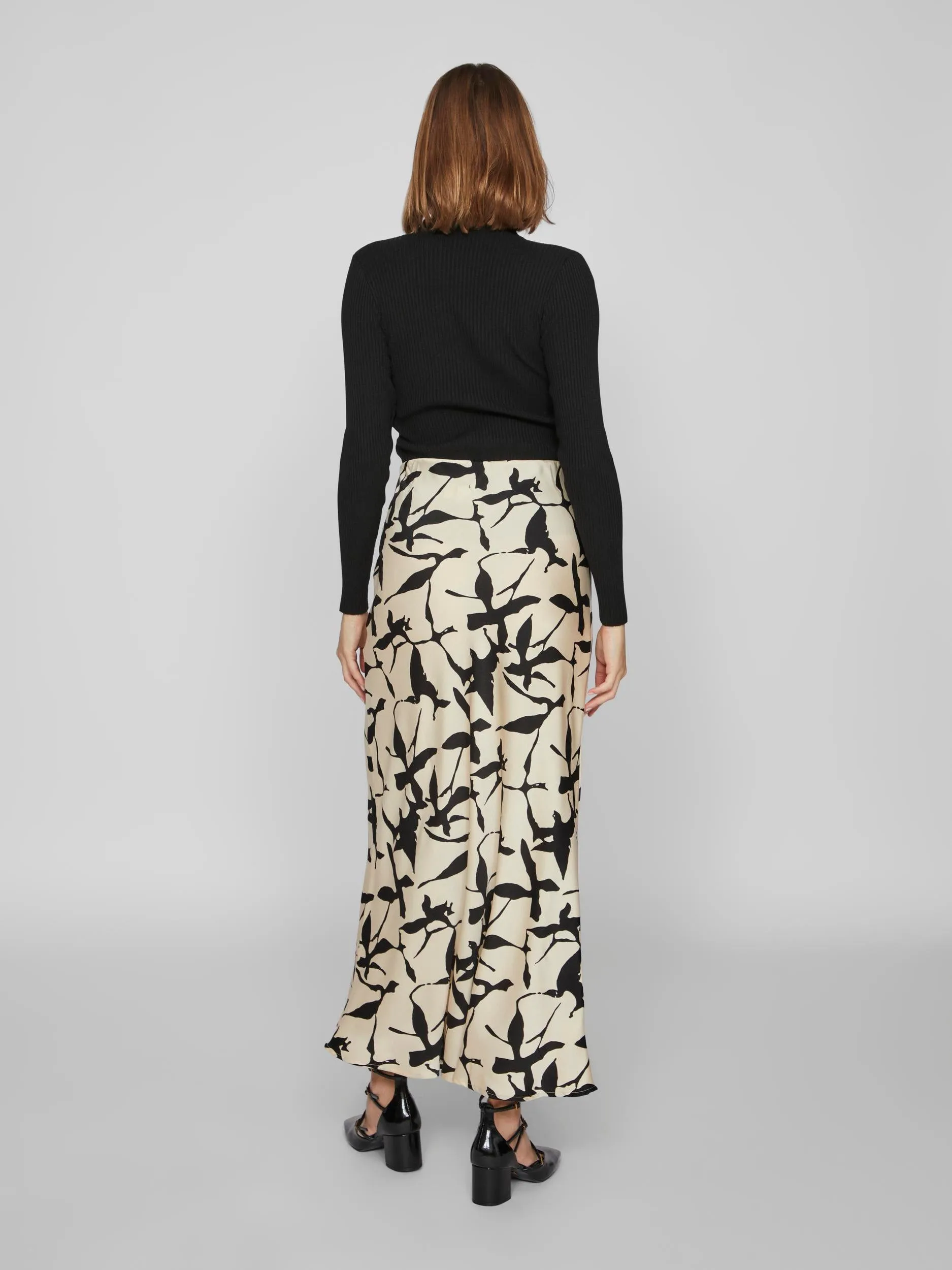 ASTRID MIDI SKIRT (BIRCH/BLACK)