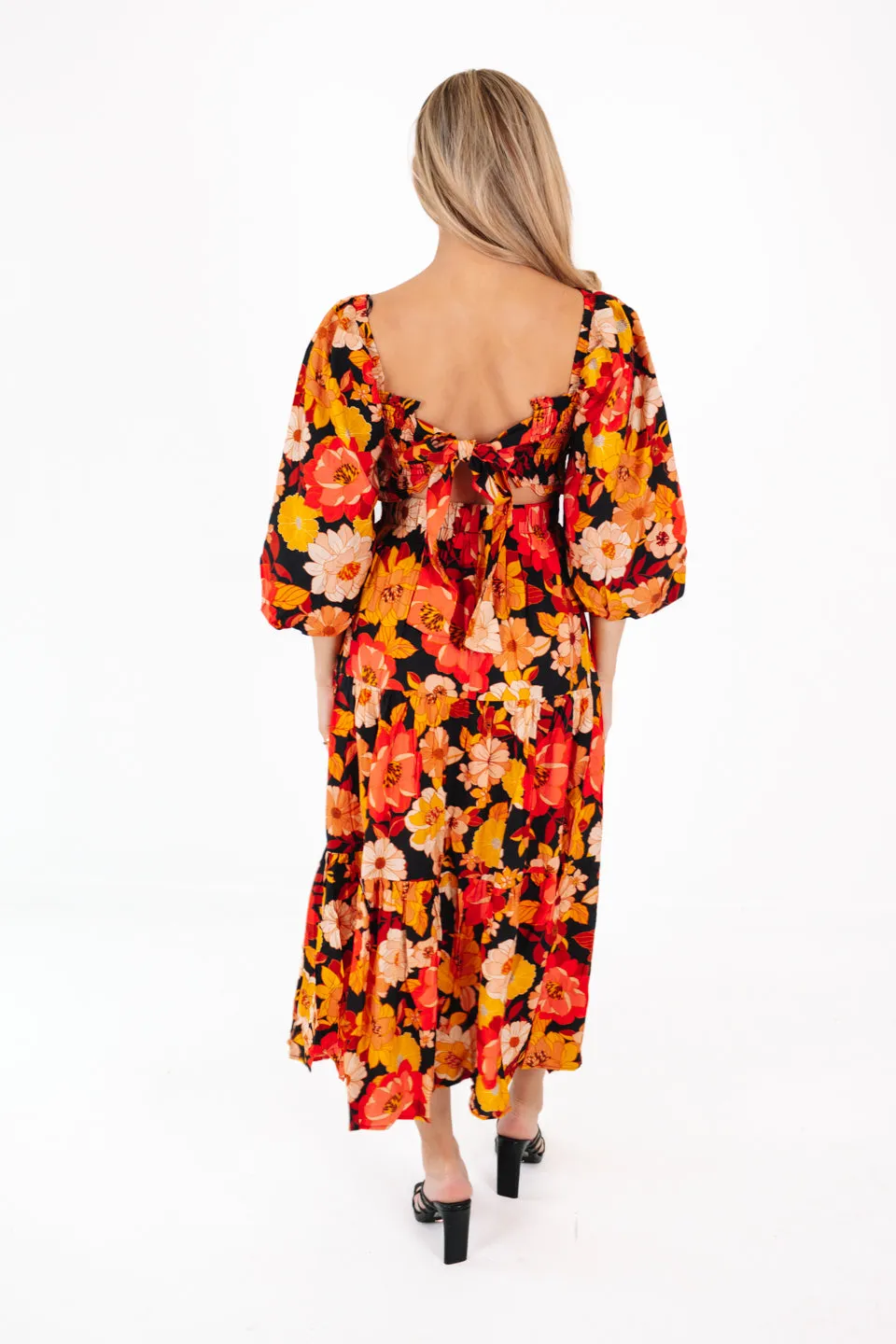 At The Patch Maxi Dress - Orange