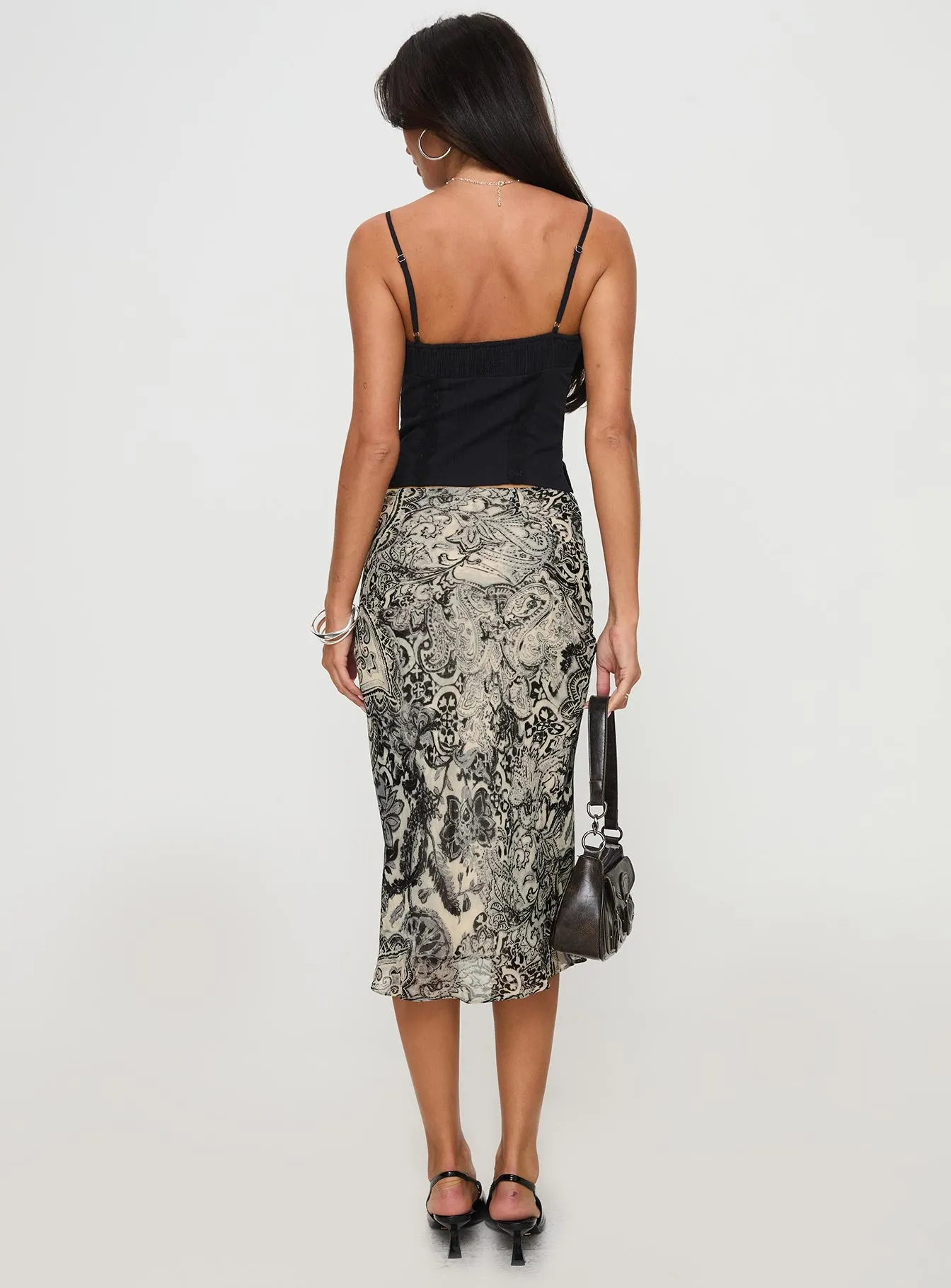 Aubriegh Paisley Midi Skirt Multi