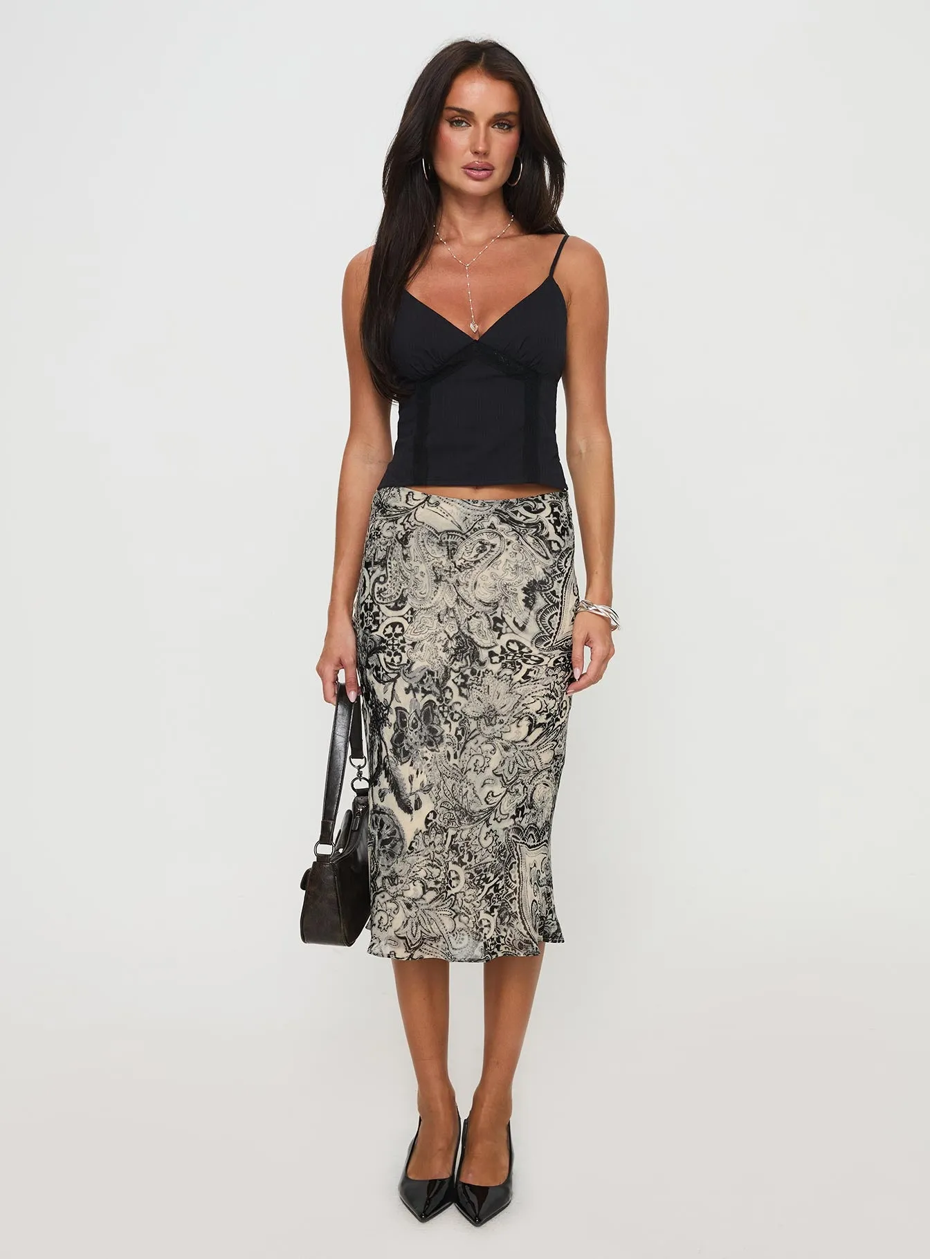 Aubriegh Paisley Midi Skirt Multi