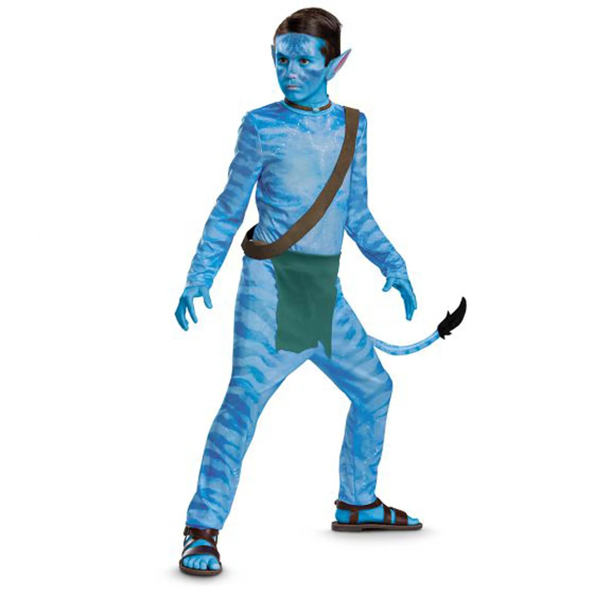 Avatar Jake Reef Jumpsuit Costume for Kids, Blue Jumpsuit