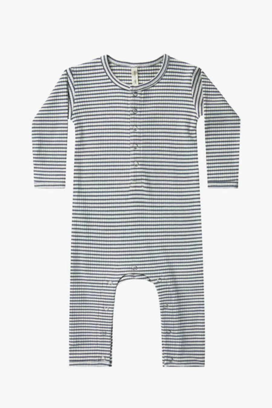 Baby Romper Quincy Mae Jumpsuit Indigo Stripe