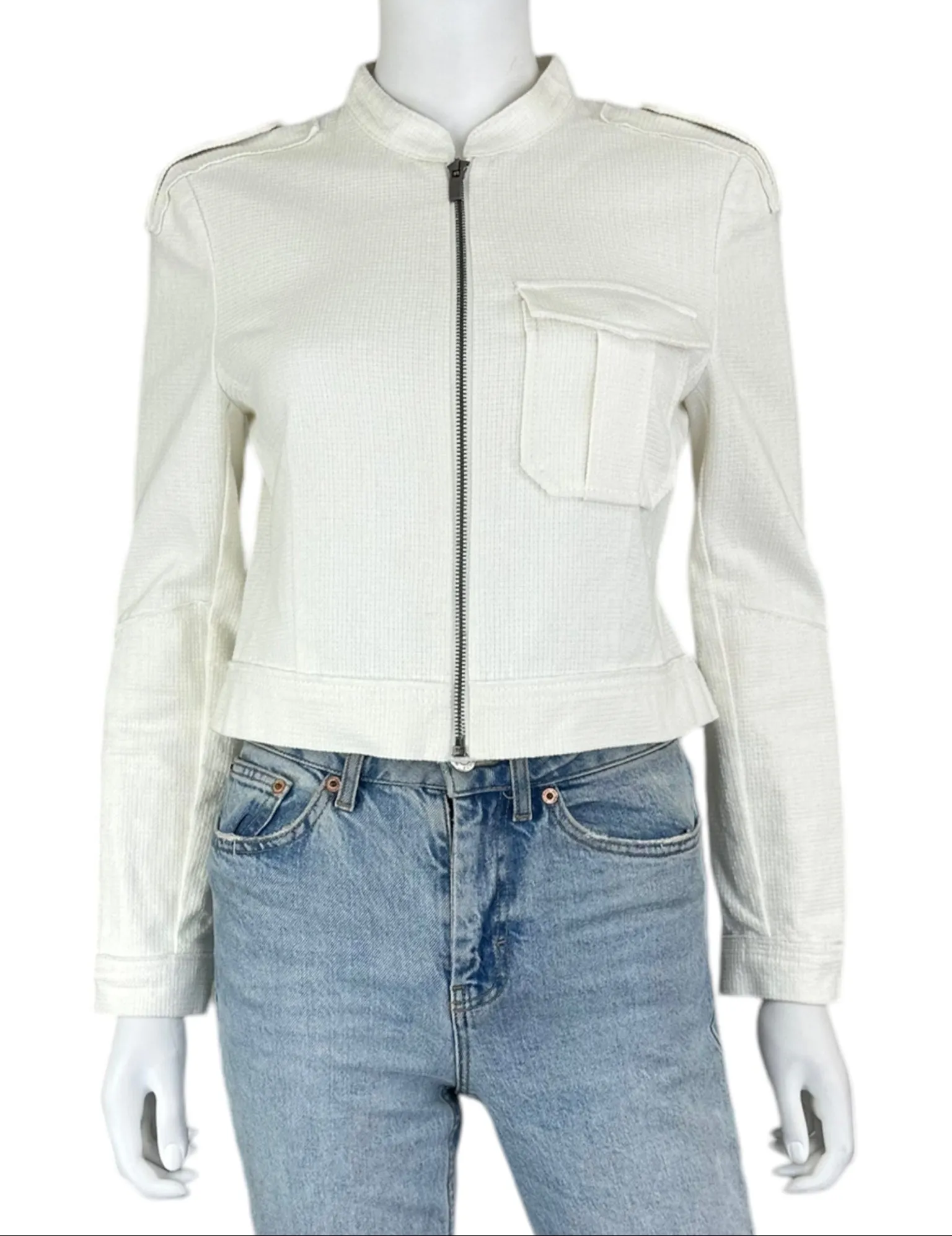 BCBGMAXAZRIA White Casual Jacket Size S