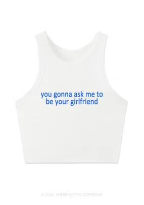 Be Your Girlfriend Y2K Crop Tank Top Cherrykitten