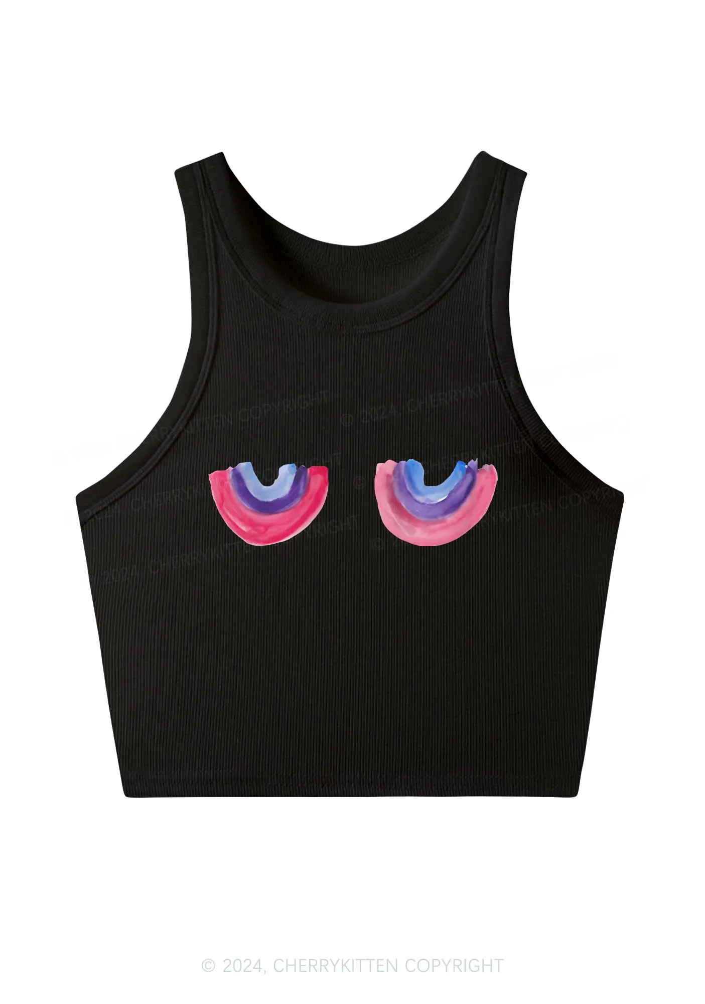 Bisexual Bxxb Y2K Crop Tank Top Cherrykitten