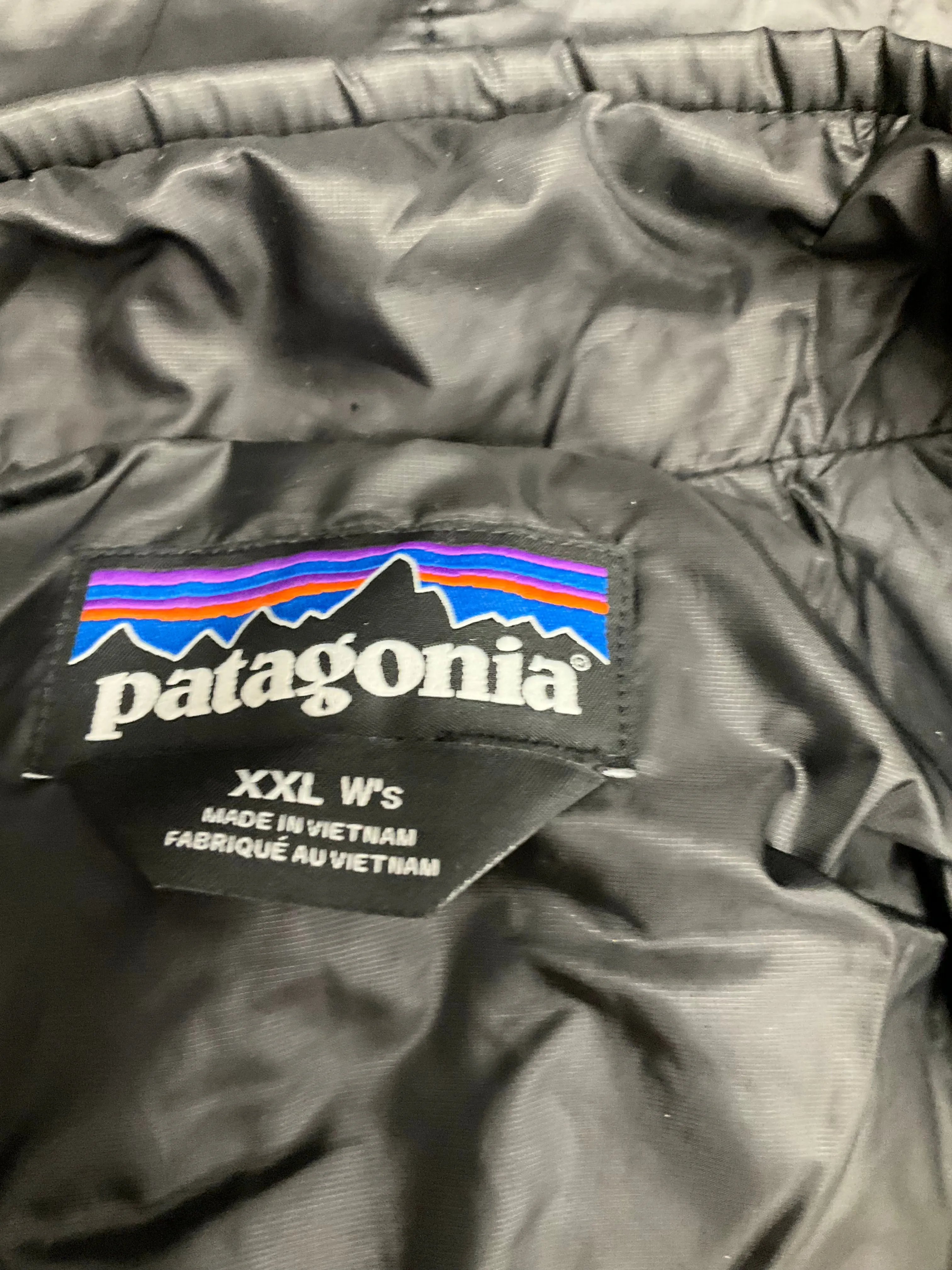 Black Jacket Puffer & Quilted Patagonia, Size Xxl