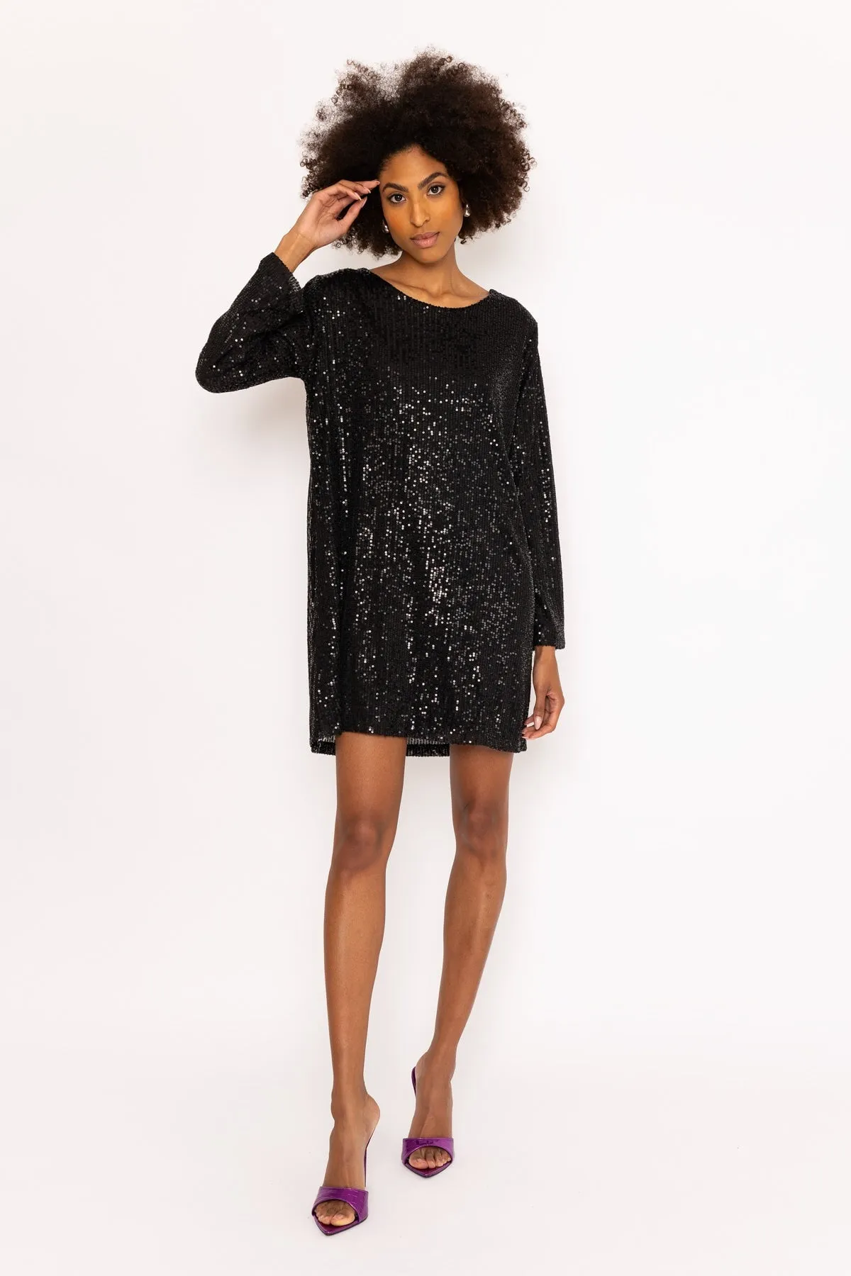 Black Long Sleeve Danielle Mini Dress