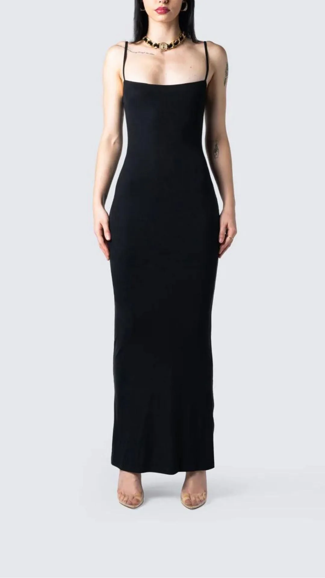 Black Maxi Bodycon Dress – Sleek and Sophisticated