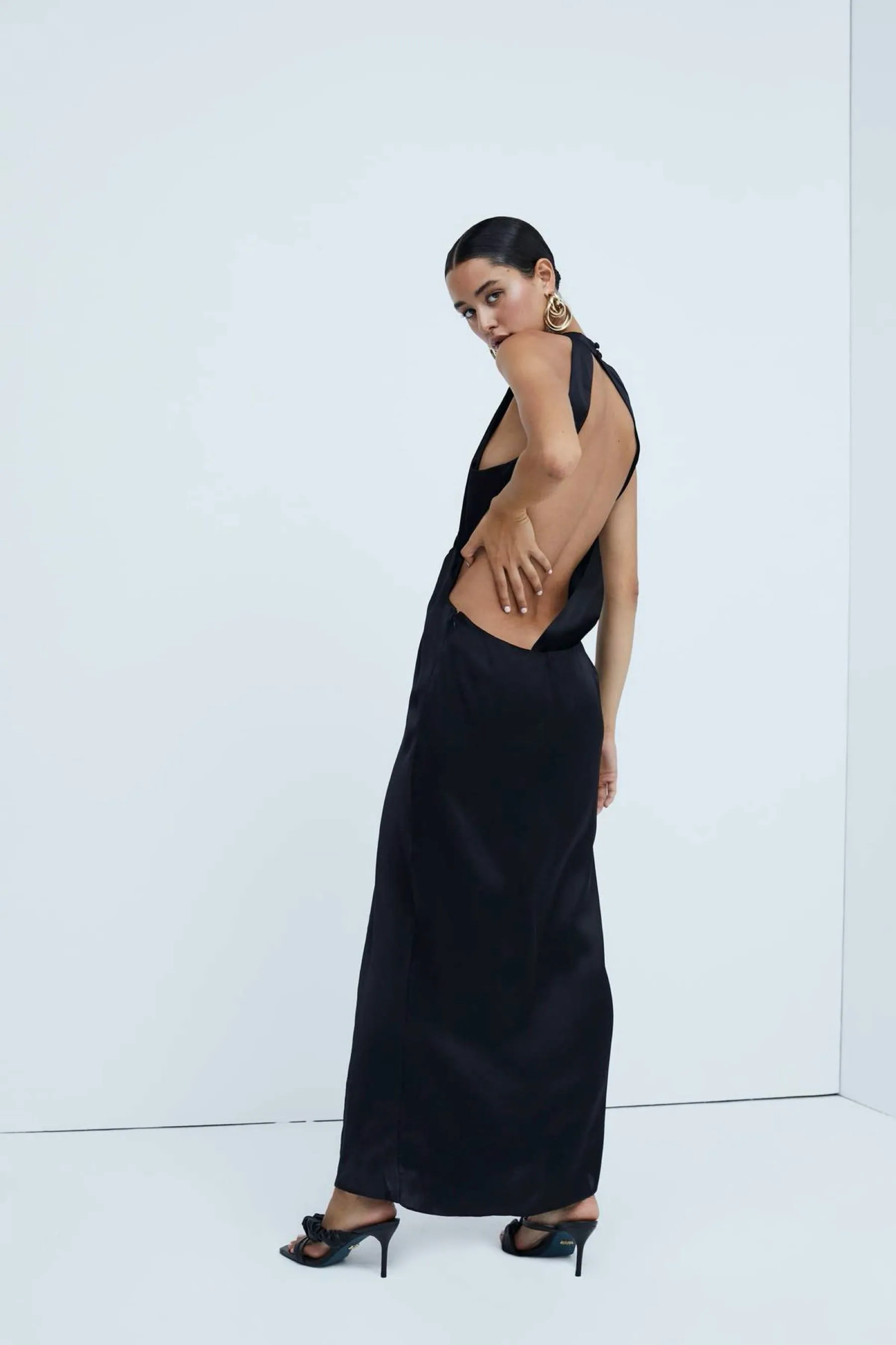 Black Taliah Maxi Dress