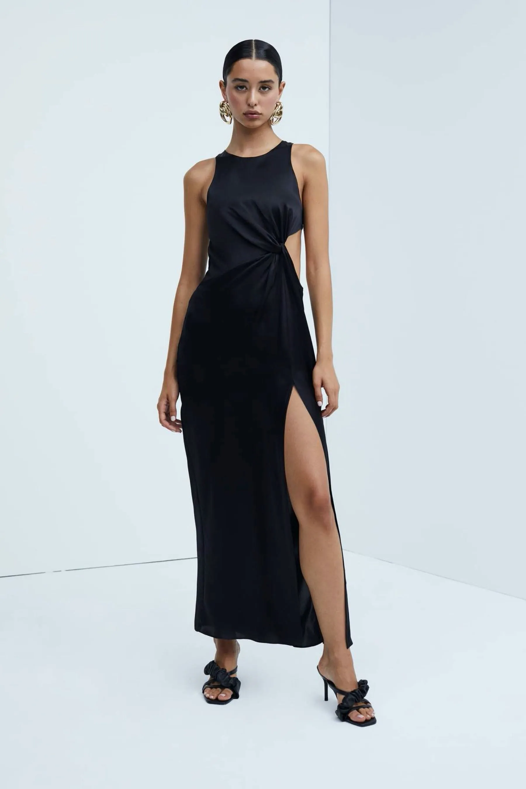 Black Taliah Maxi Dress