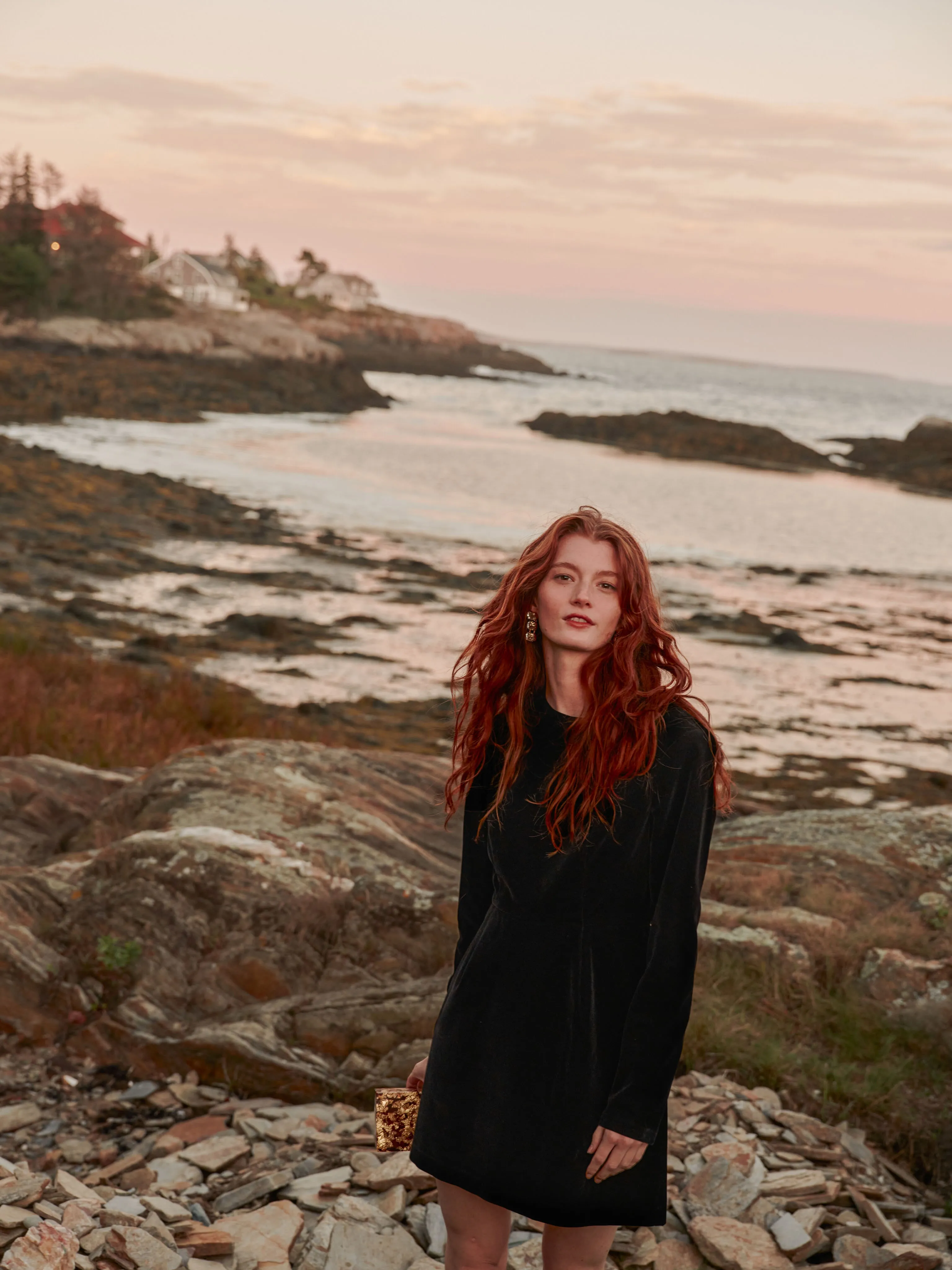 Black Velvet Haley Dress