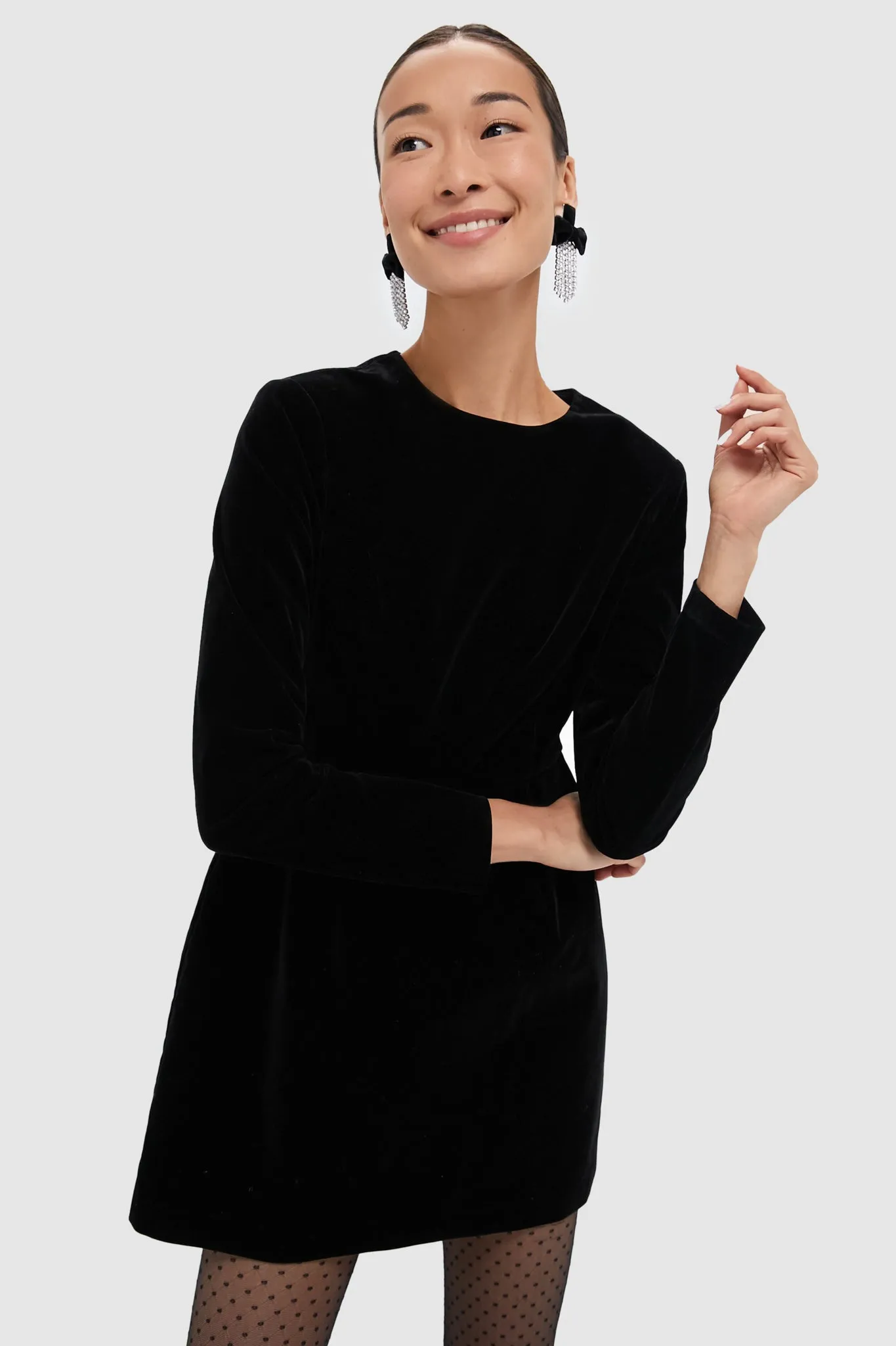 Black Velvet Haley Dress