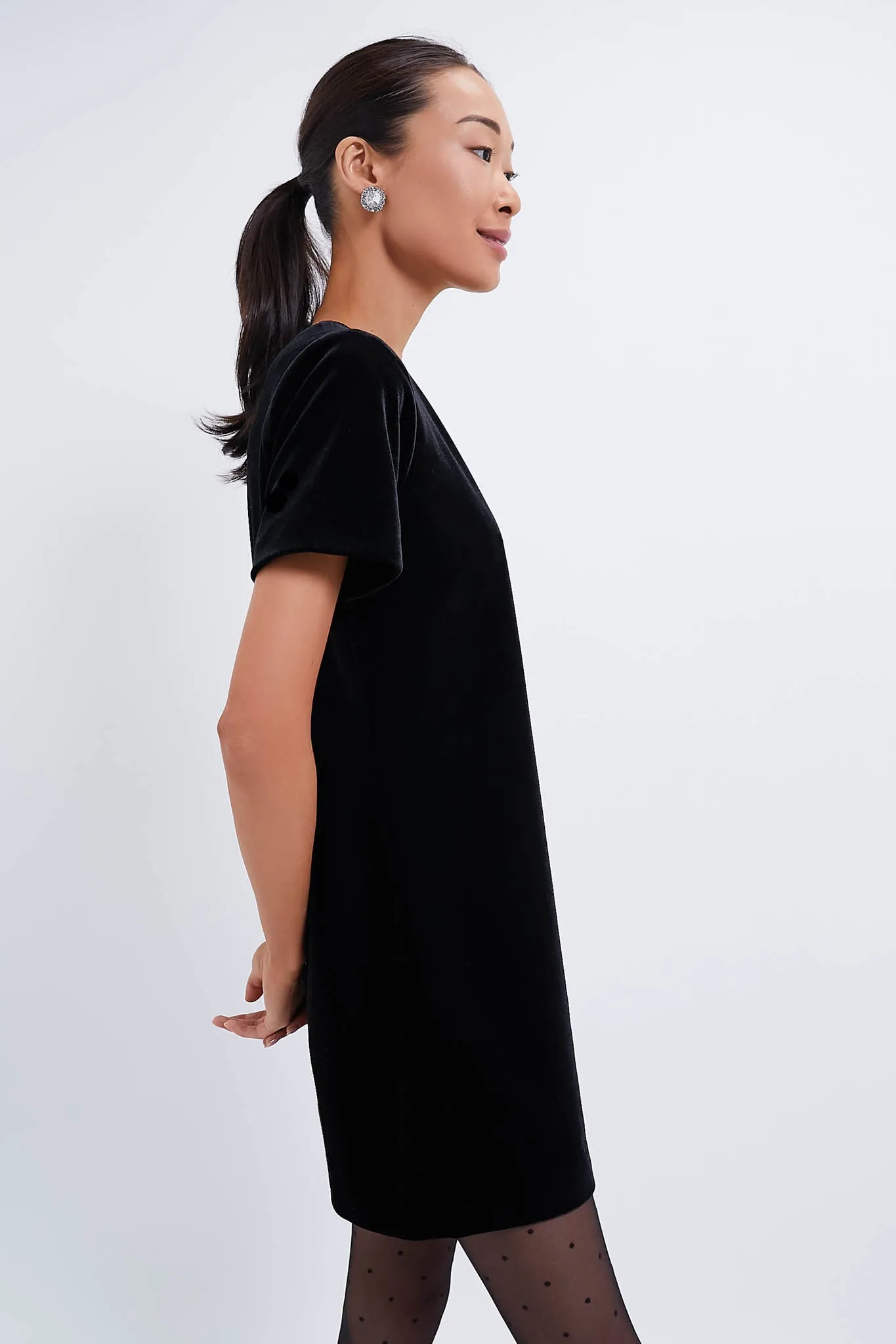 Black Velvet Mae Dress