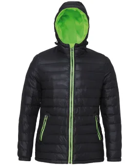 Black/Lime - Women's padded jacket