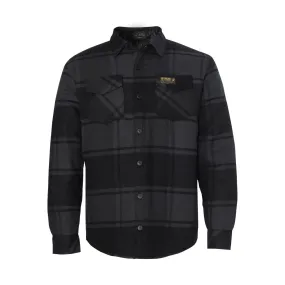 Blacklist Quilted Flannel Jacket - Black Plaid