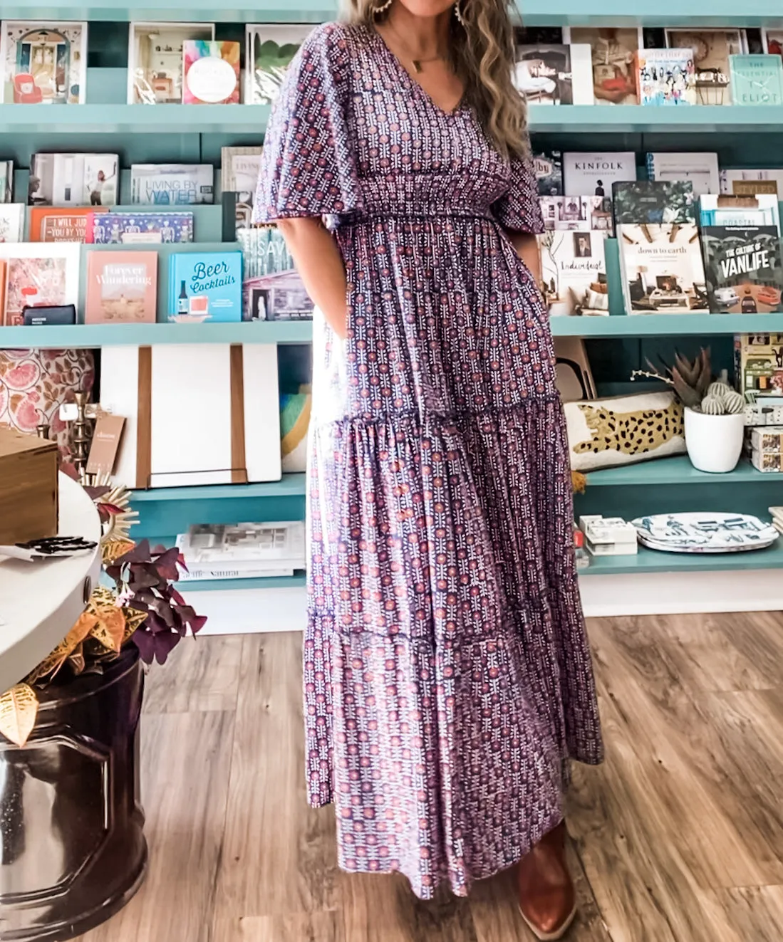 Bungalow Everson Maxi Dress - Charleston Print