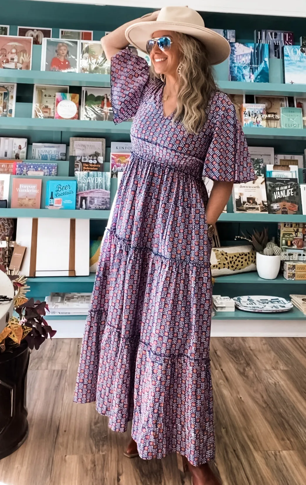 Bungalow Everson Maxi Dress - Charleston Print