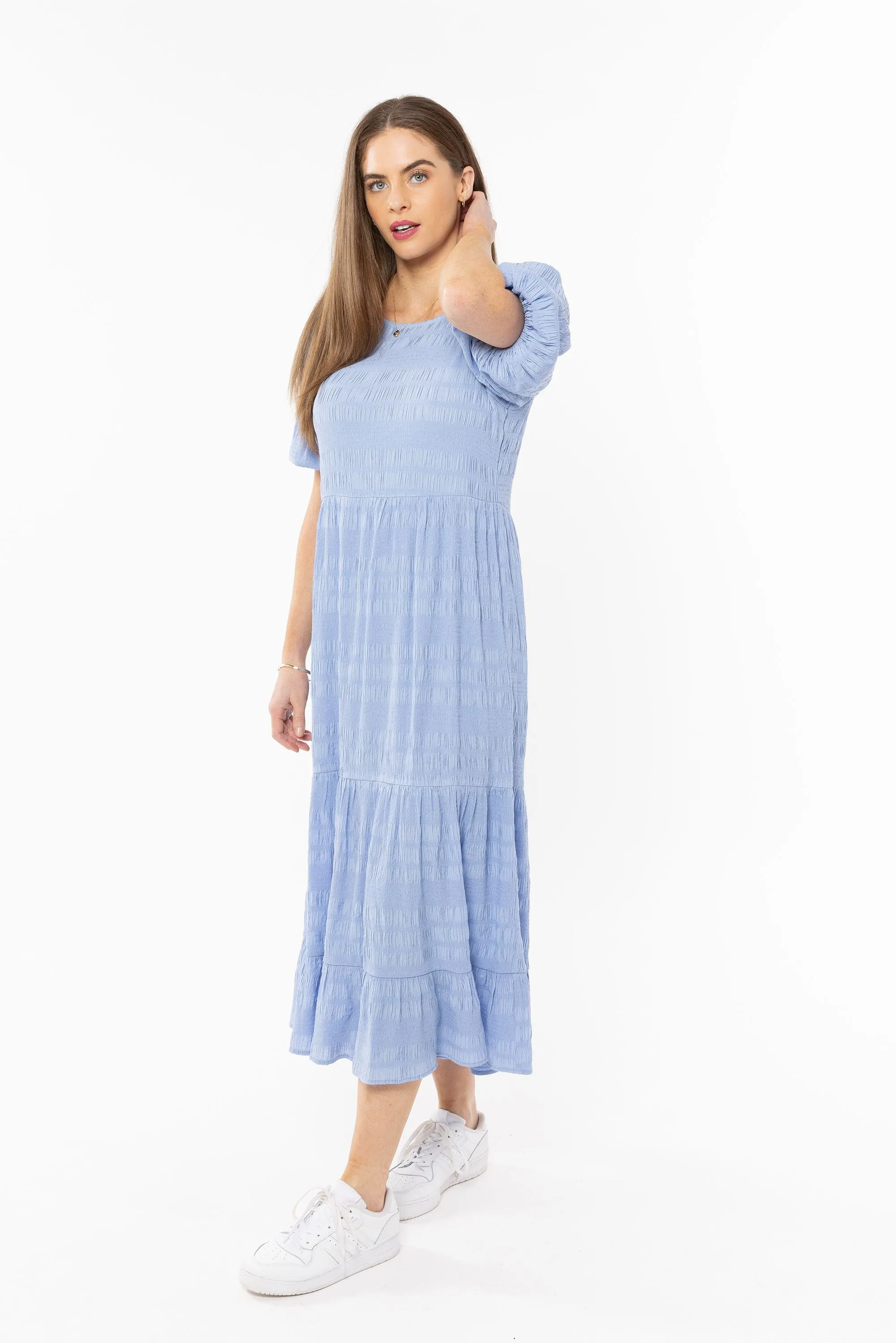 Carefree Maxi  Dress - Cornflower