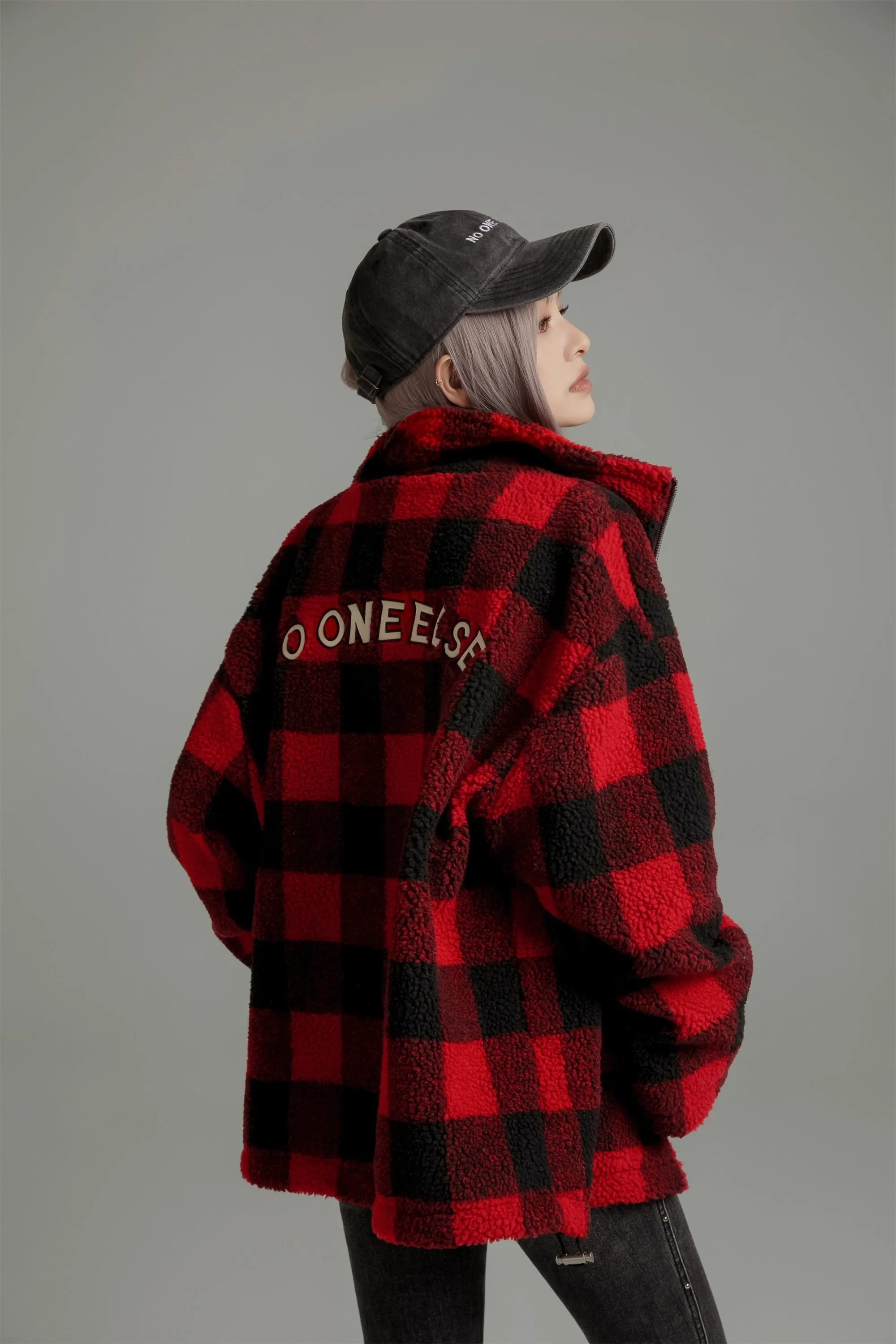 Classic Check Fleece Zip-Up Jacket