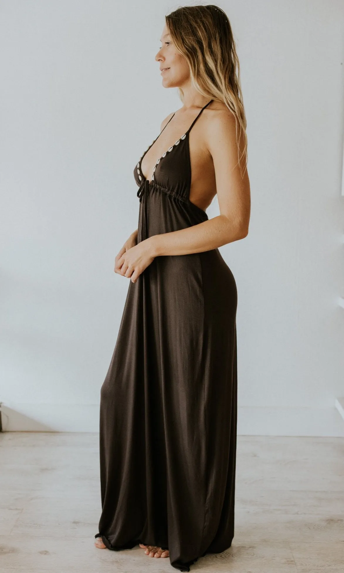 Cocoa Brown Maxi Dress