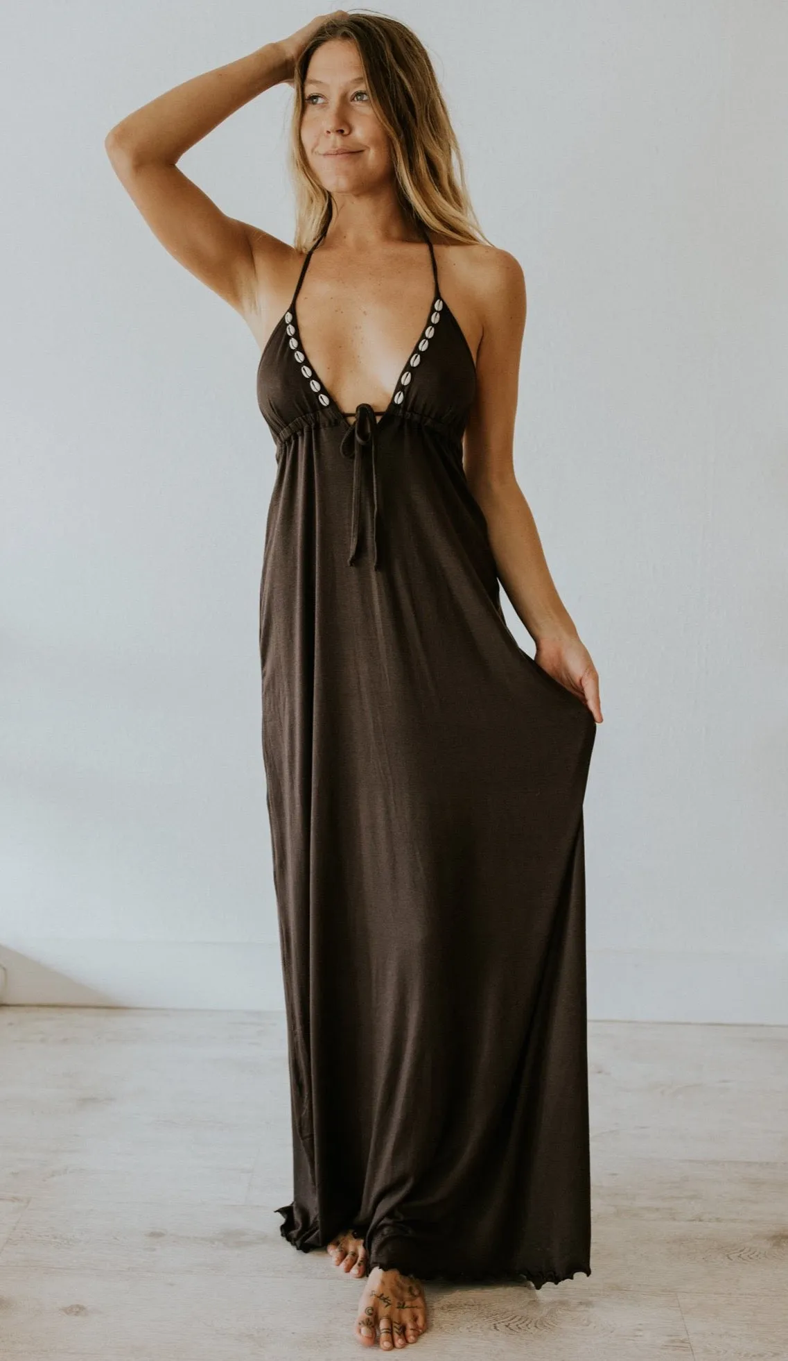 Cocoa Brown Maxi Dress