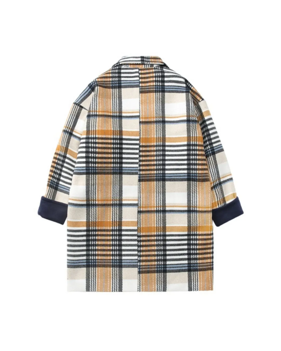 COLOR BLOCK CHECK COAT BGB0003