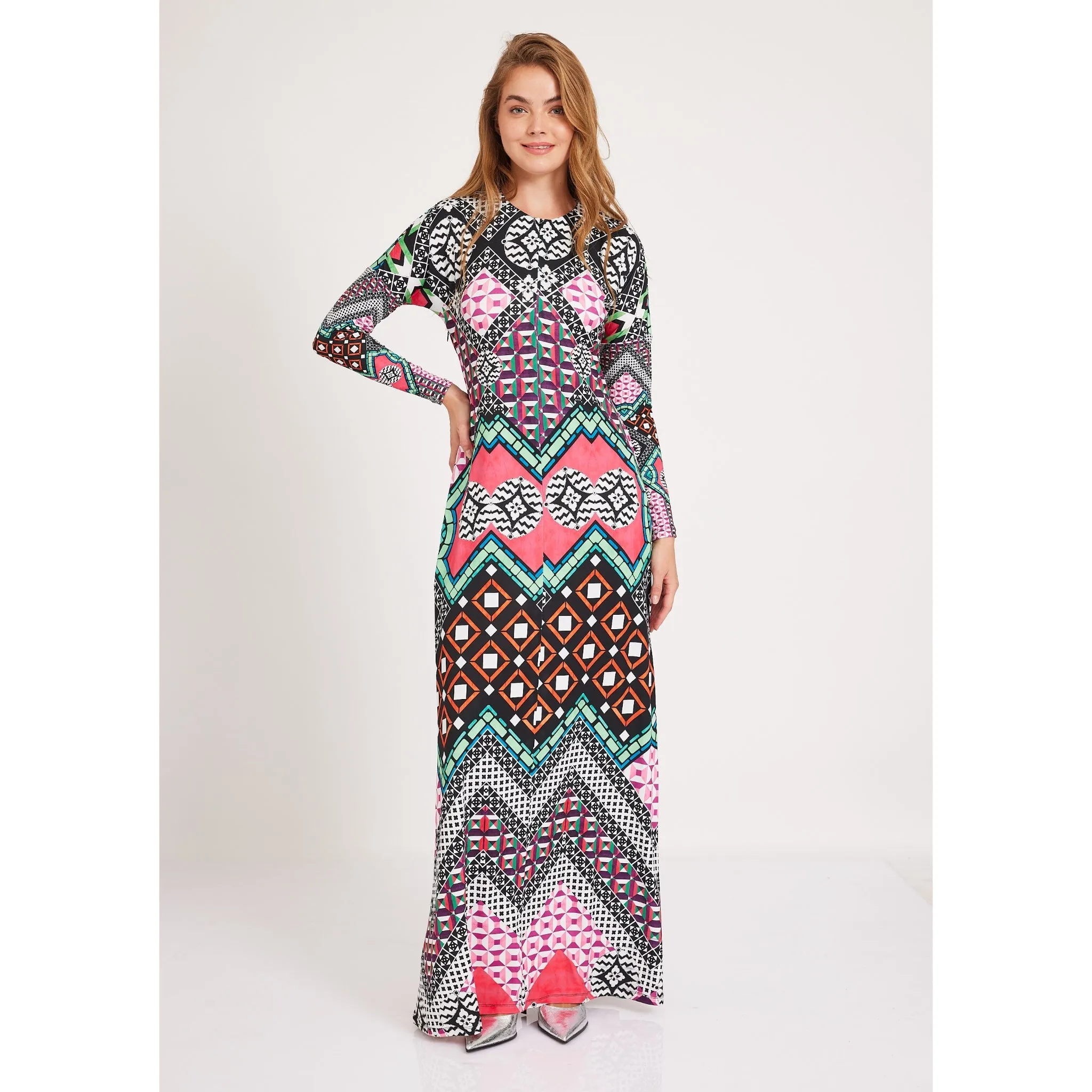 Colorful Maxi Robe by OC