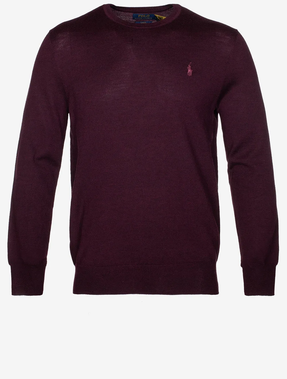 Crew Washable Merino Jumper Wine