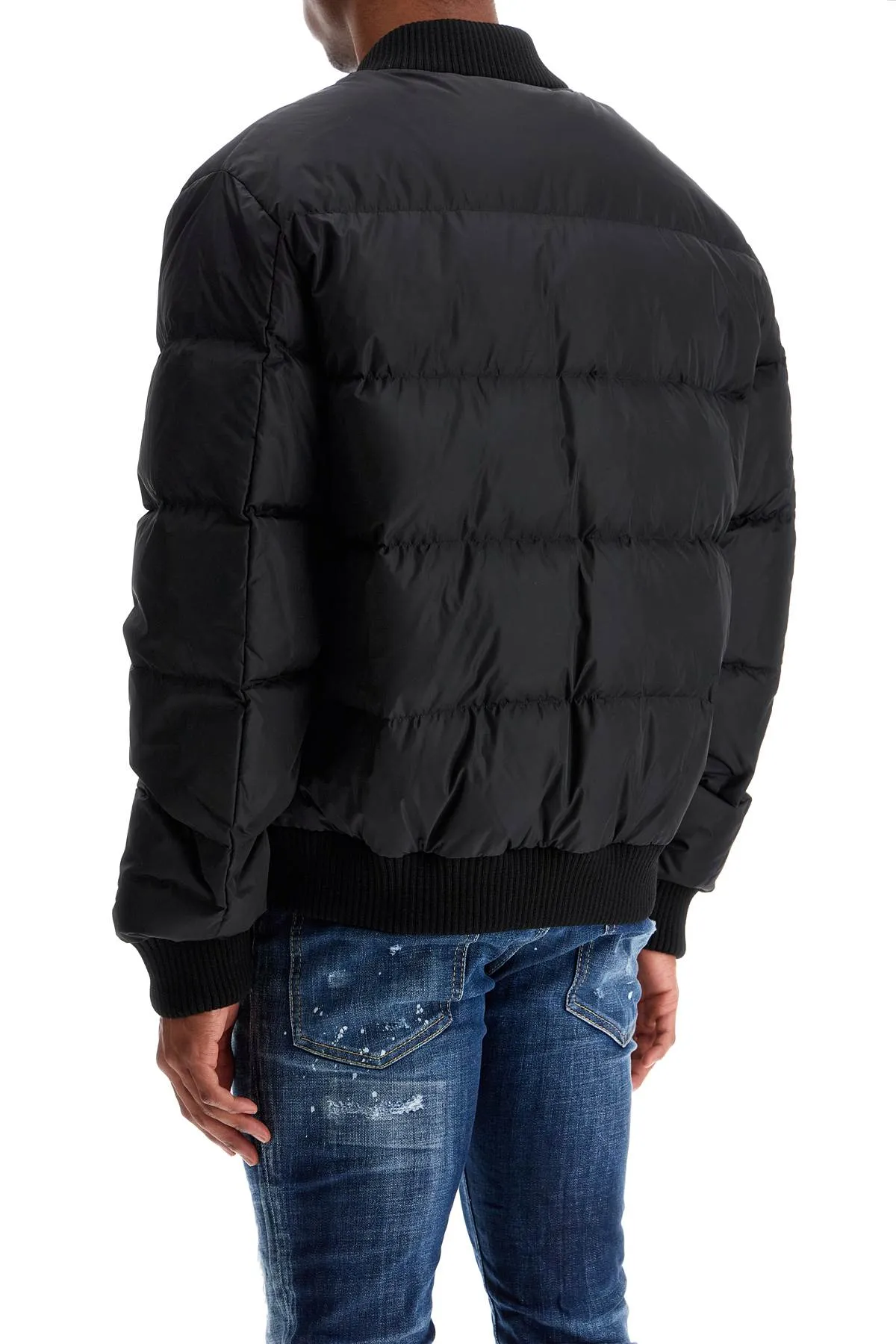 Cropped Padded Bomber Jacket