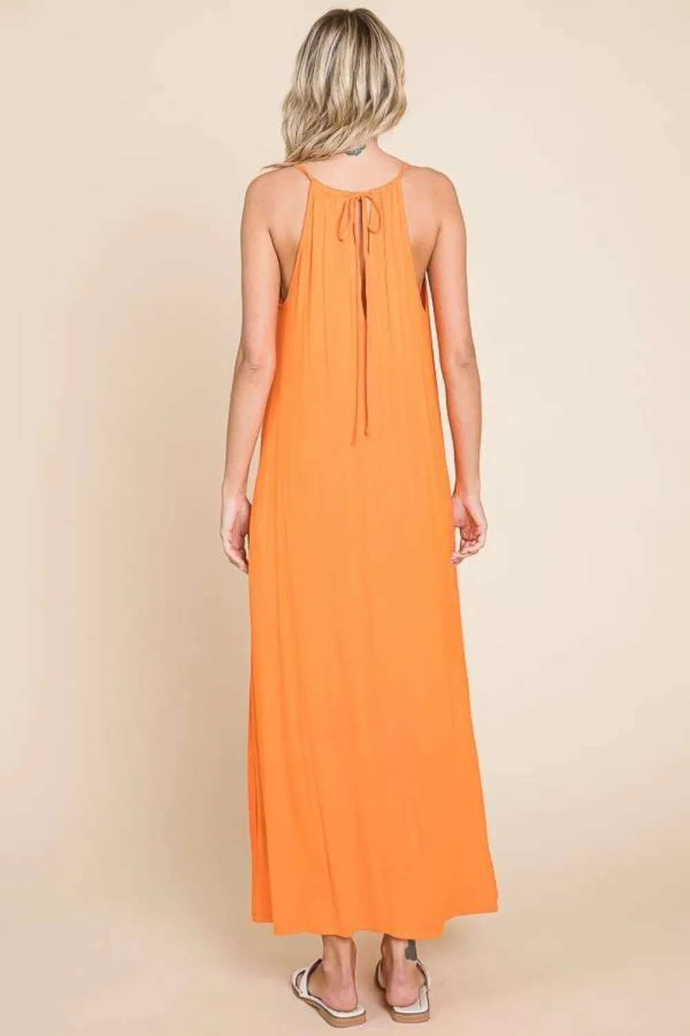 Culture Code Plus Size Tie Back Maxi Cami Dress