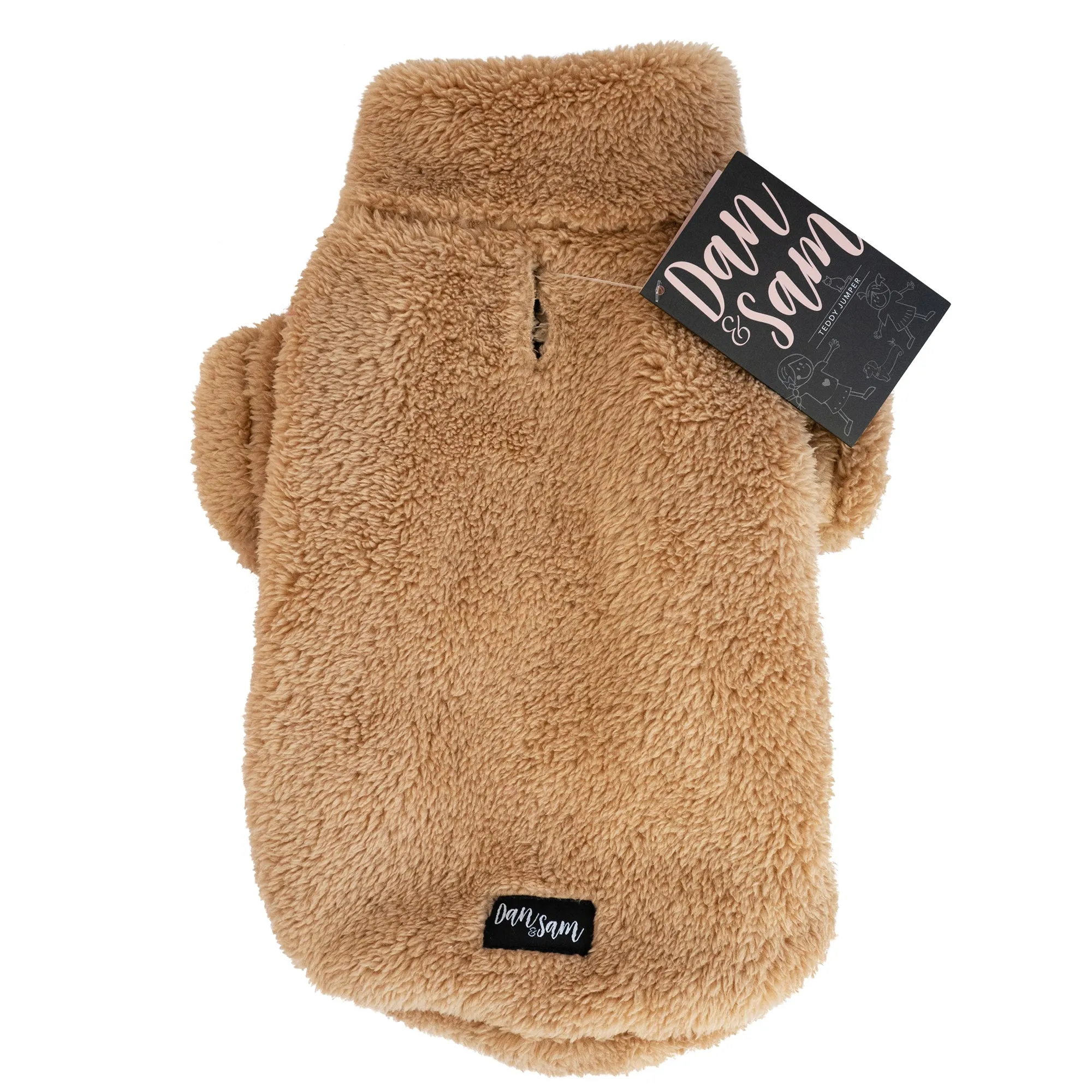 Dan & Sam - Teddy Jumper (Biscuit) - 16cm