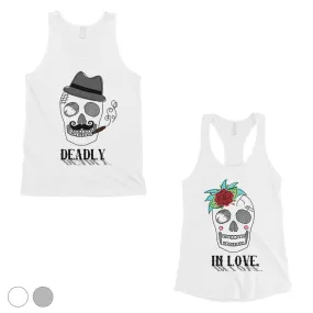 Deadly In Love Matching Couple Tank Tops