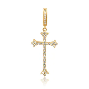 Diamond Cross Charm