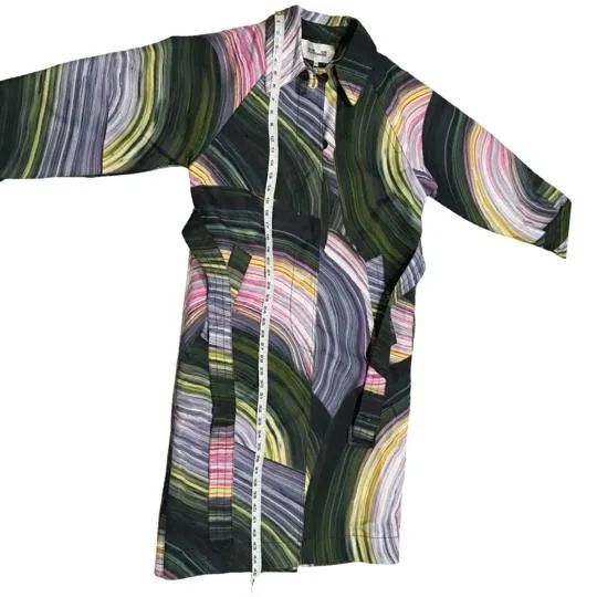 Diane Von Furstenberg Horizon Stone Canteen Multicolor Coat