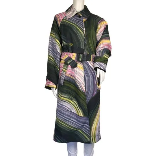 Diane Von Furstenberg Horizon Stone Canteen Multicolor Coat